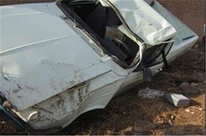 واژگونی پیکان وانت و مرگ راننده در خمین