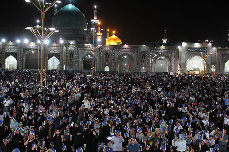 طنین فریاد الغوث الغوث در حرم مطهر رضوی