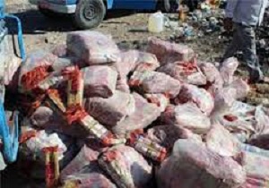 کشف بیش از یک تن مواد غذایی فاسد در بانه