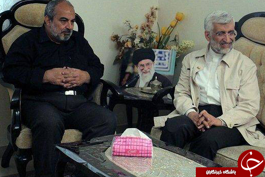 دیدار جلیلی با خانواده یکی از شهدای اخیر مجلس