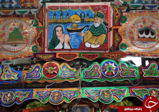 &laquo;نقاشی کامیون&raquo;، هنر بومی رانندگان در پاکستان+تصاویر