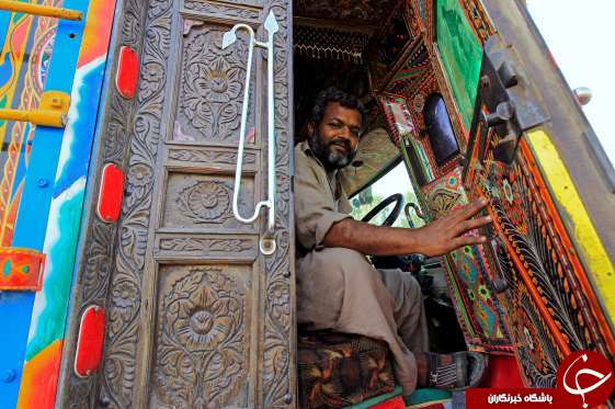 &laquo;نقاشی کامیون&raquo;، هنر بومی رانندگان در پاکستان+تصاویر
