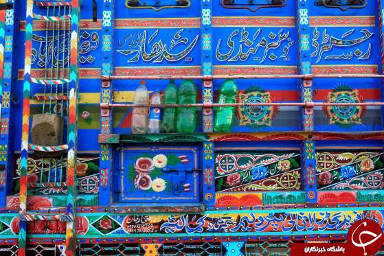 &laquo;نقاشی کامیون&raquo;، هنر بومی رانندگان در پاکستان+تصاویر