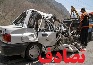 ۶ کشته و مجروح دراثر تصادف خودرو در محور خمین به الیگودرز