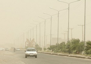 گرد و غبار آسمان اردبیل را فرا گرفت
