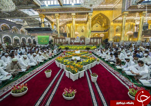عکس/ جزء خوانی قرآن کریم در حرم حضرت عباس(ع)