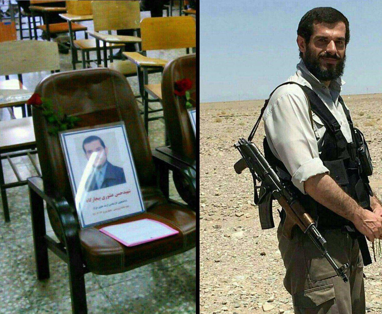 جای خالی شهید عشوری در جلسه امتحان