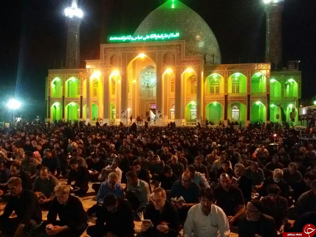 برگزاری مراسم شب قدر در امامزاده آقا علی عباس + تصاویر