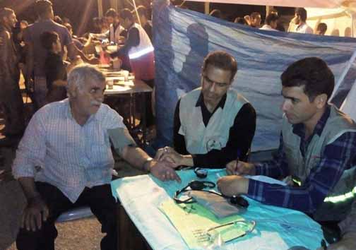 برپایی ۲۰ ایستگاه سلامت بسیج جامعه پزشکی لرستان در شب قدر + تصاویر