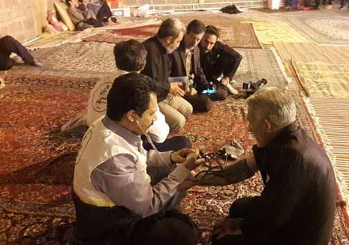 برپایی ۲۰ ایستگاه سلامت بسیج جامعه پزشکی لرستان در شب قدر + تصاویر