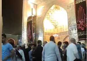 حرم مطهر امام علی (ع) در شب شهادت ایشان + فیلم