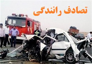 ۶ کشته در اثر برخورد دو دستگاه خودرو وانت پراید و وانت پیکان در محور الیگودرز - خمین