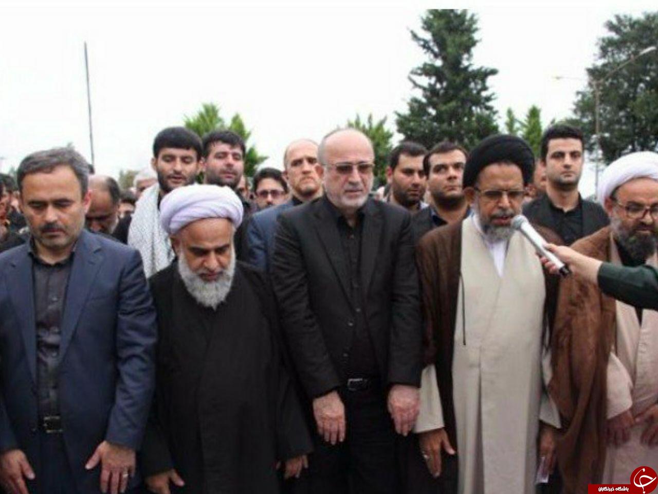 خاکسپاری پیکر مطهر حسن عشوری شهید مدافع امنیت
