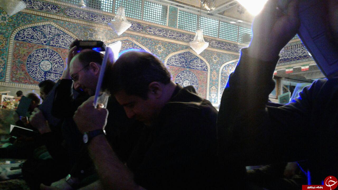 مراسم شب قدر در حسینیه اعظم + تصاویر