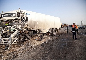 خودرو های سنگین عامل حوادث جاده ای در استان سمنان