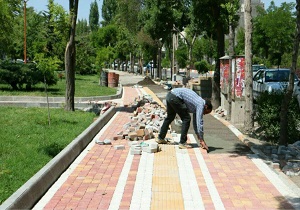 ساماندهی معابر عابر پیاده در اردبیل