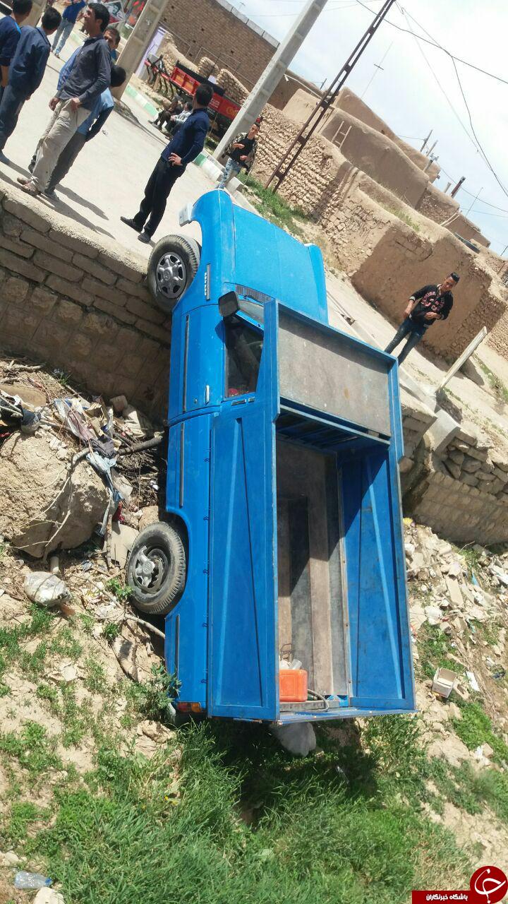 واژگونی مرگبار نیسان در دوتپه + تصاویر