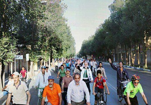 برگزاری همایش دوچرخه سواری سه شنبه های بدون خودرو در یزد