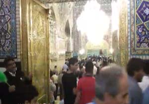 حرم مطهر امام رضا (ع) در ماه مبارک رمضان + فیلم