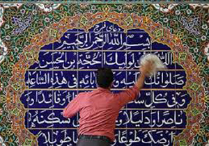 غبار روبی مسجدهای تیران و کرون