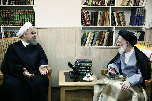 رئیس جمهور با آیت الله شبیری زنجانی دیدار کرد