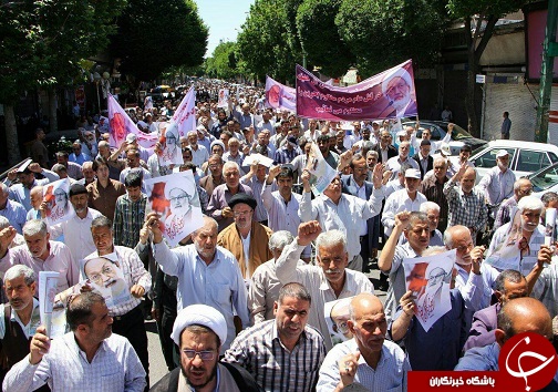 راهپیمایی نمازگزاران علیه تعرض به آیت الله شیخ عیسی قاسم