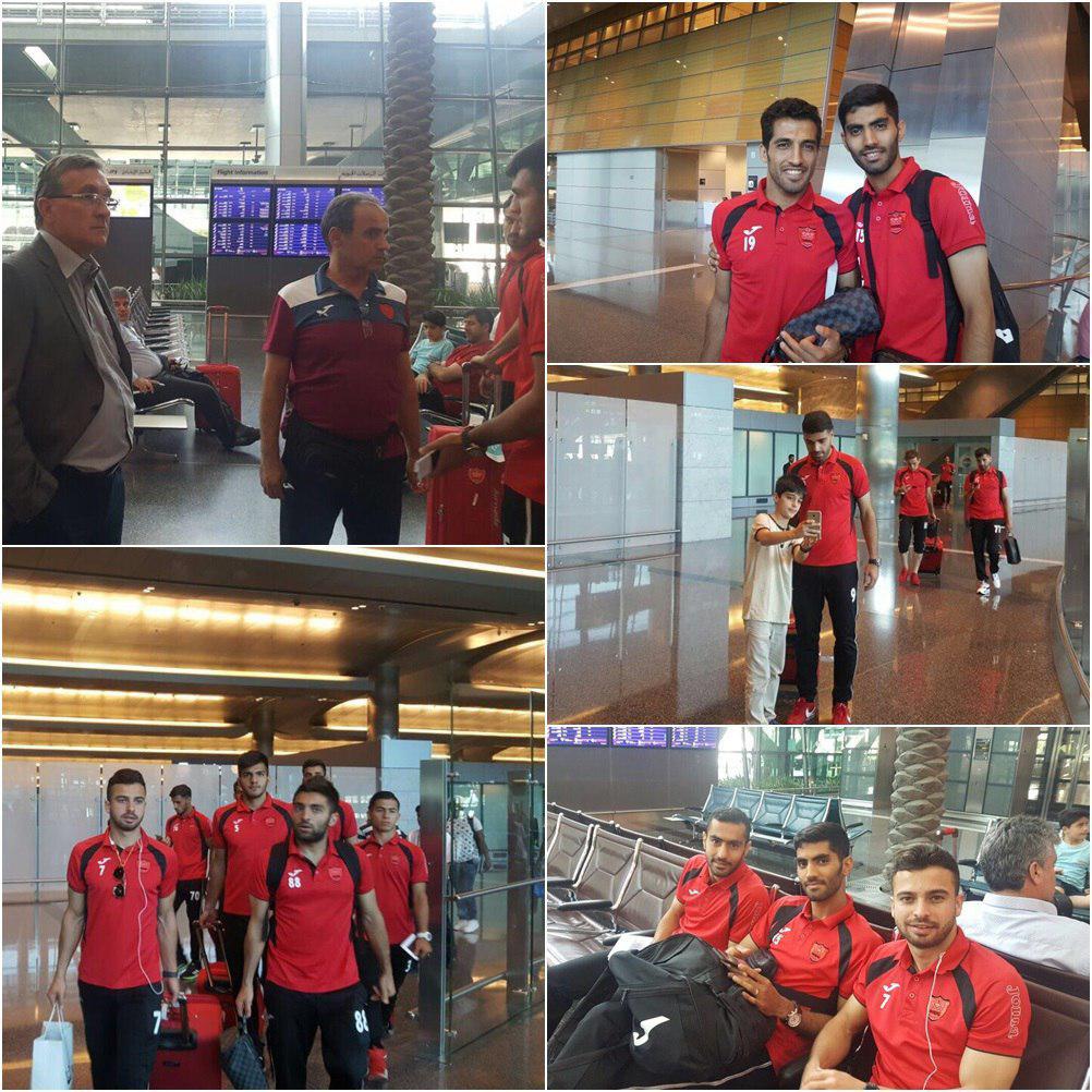 پرسپولیسی ها به قطر رسیدند+عکس