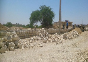 پیشرفت 80 درصدی ساخت دیوار مهار سیل در پارسیان