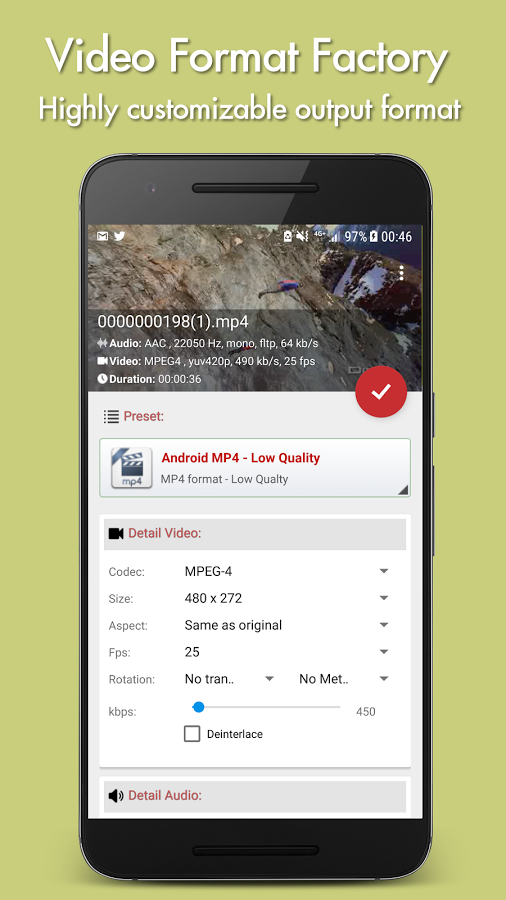 دانلود Video Format Factory 3.2 برای اندروید ؛ تبدیل حرفه ای فرمت های صوتی و تصویری