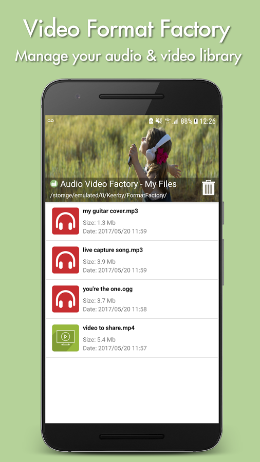دانلود Video Format Factory 3.2 برای اندروید ؛ تبدیل حرفه ای فرمت های صوتی و تصویری