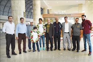 استقبال از آیدین قهرمانی در بازگشت از مسابقات جام جهانی