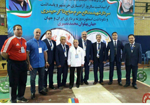 نایب قهرمانی تیم پیشکسوتان وزنه برداری شاهین شهر