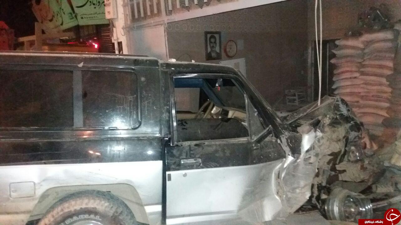 ورود هولناک پاترول به داخل مغازه مصالح&zwnj;فروشی + تصاویر