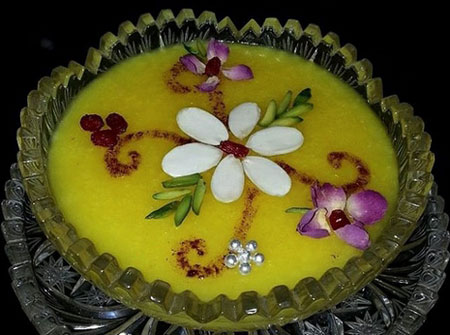 شله زرد افطار را به همین راحتی تزئیین کنید+تصاویر