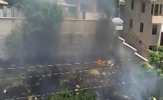 آتش سوزی آپارتمان مسکونی در اهواز + فیلم