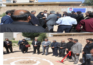 کلنگ زنی مدرسه خیر ساز در شهرکرد