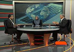 بگو مگوهای جنجالی مهمانان برنامه تیتر امشب شبکه خبر درباره فضای مجازی + فیلم