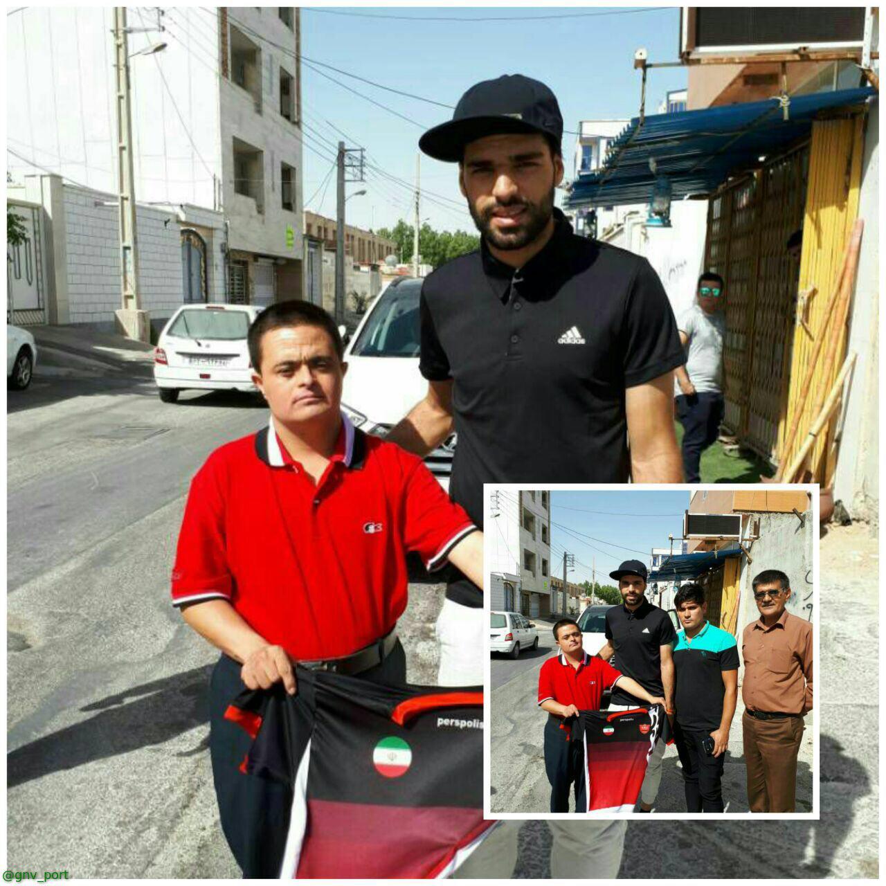 آقای گل آرزوی یک معلول را برآورده کرد+عکس