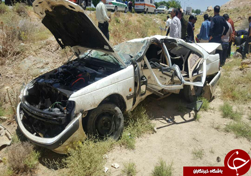 ۴ کشته و زخمی در واژگونی پژو پارس + عکس
