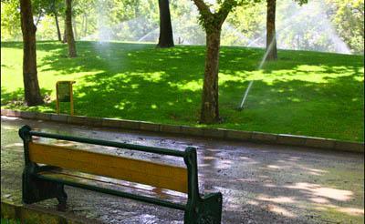 پیشرفت 15 درصدی  بوستان آرامش در کرمان