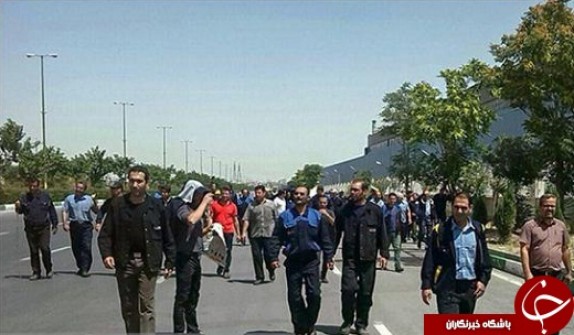 تجمع اعتراض آمیز جمعی از کارگران هپکو + تصاویر