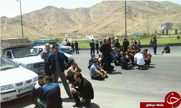 تجمع اعتراض آمیز جمعی از کارگران هپکو + تصاویر