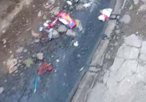 بهداشت اسفناک معابر در شهر قدس + فیلم