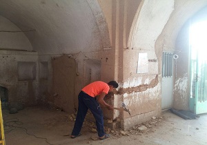 مرمت و بازسازی خانه تاریخی نودینی در شهرستان میبد