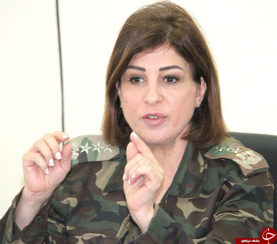 اولین سرلشکر زن در ارتش سوریه