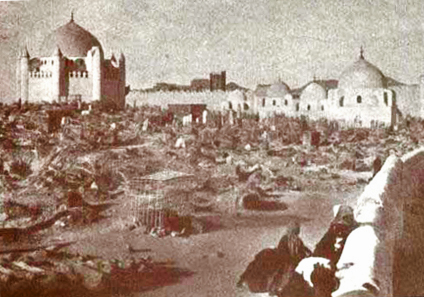سالروز تخریب بارگاه ائمه بقیع علیهم السلام به دست وهابیون + فیلم