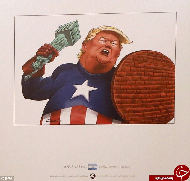هاآرتص برگزاری مسابقه بین&zwnj;المللی کاریکاتور &laquo;ترامپیسم&raquo; در ایران را بازتاب داد