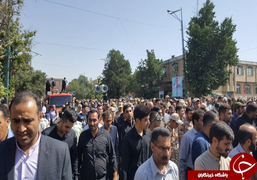 تشییع پیکر مرزبان شهید در قزوین+ تصاویر