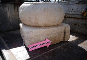 کشف ستون تاریخی ساسانی‌ در یک خانه‌