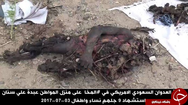 جنگنده&zwnj;های عربستان یک خانواده یمنی را قتل&zwnj;عام کردند/جمع&zwnj;آوری اجساد تکه&zwnj;تکه&zwnj;شده قربانیان با گونی +فیلم(20+)